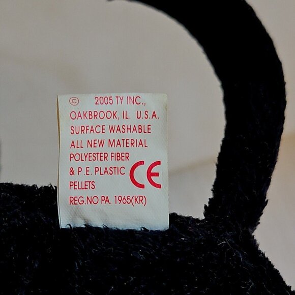 Dan Dee Wicked Witch and Ty Black Cat In Hat Plush Lot Halloween Green Doll - Picture 11 of 11